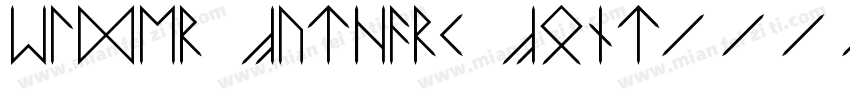 Elder Futhark Font字体转换